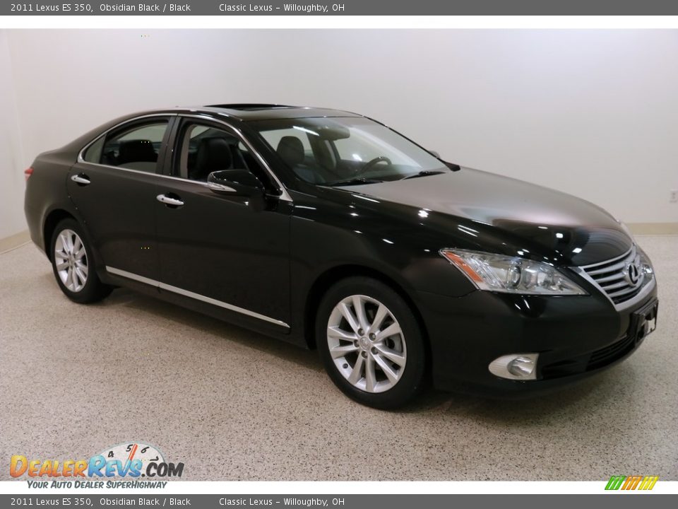 2011 Lexus ES 350 Obsidian Black / Black Photo #1