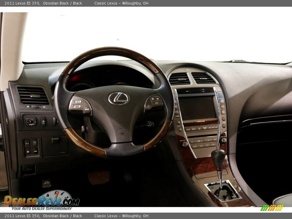 2011 Lexus ES 350 Obsidian Black / Black Photo #7