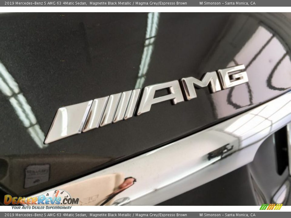2019 Mercedes-Benz S AMG 63 4Matic Sedan Magnetite Black Metallic / Magma Grey/Espresso Brown Photo #28