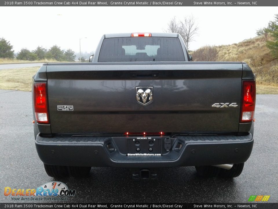 2018 Ram 3500 Tradesman Crew Cab 4x4 Dual Rear Wheel Granite Crystal Metallic / Black/Diesel Gray Photo #7