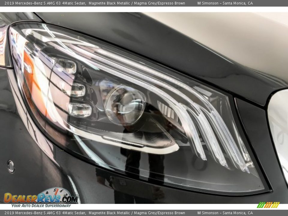 2019 Mercedes-Benz S AMG 63 4Matic Sedan Magnetite Black Metallic / Magma Grey/Espresso Brown Photo #33