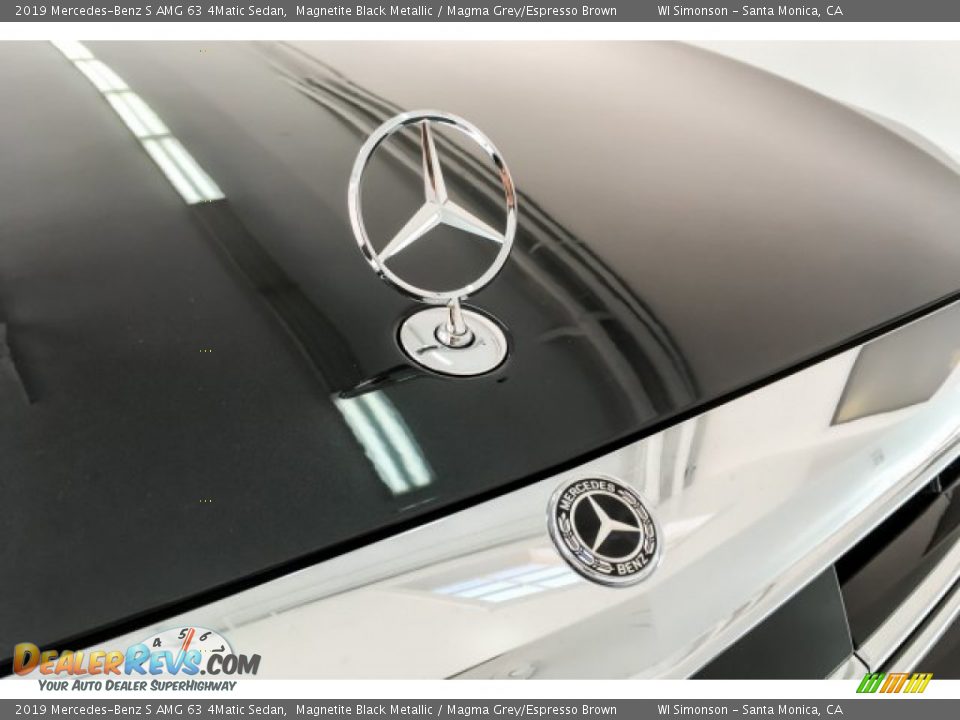2019 Mercedes-Benz S AMG 63 4Matic Sedan Magnetite Black Metallic / Magma Grey/Espresso Brown Photo #34