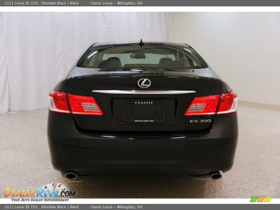 2011 Lexus ES 350 Obsidian Black / Black Photo #24