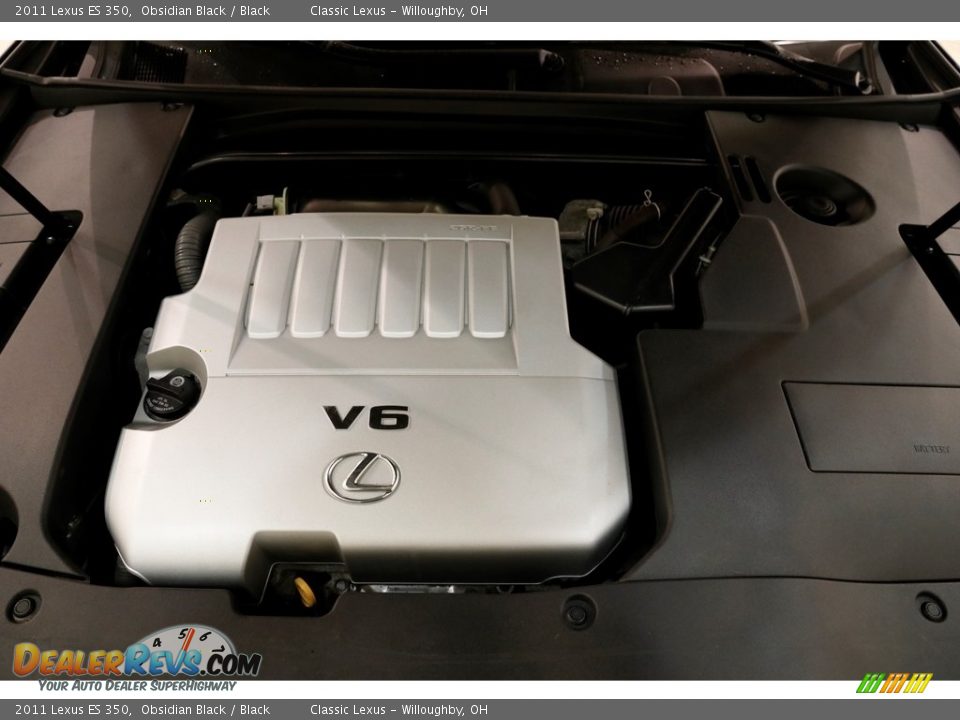 2011 Lexus ES 350 Obsidian Black / Black Photo #25