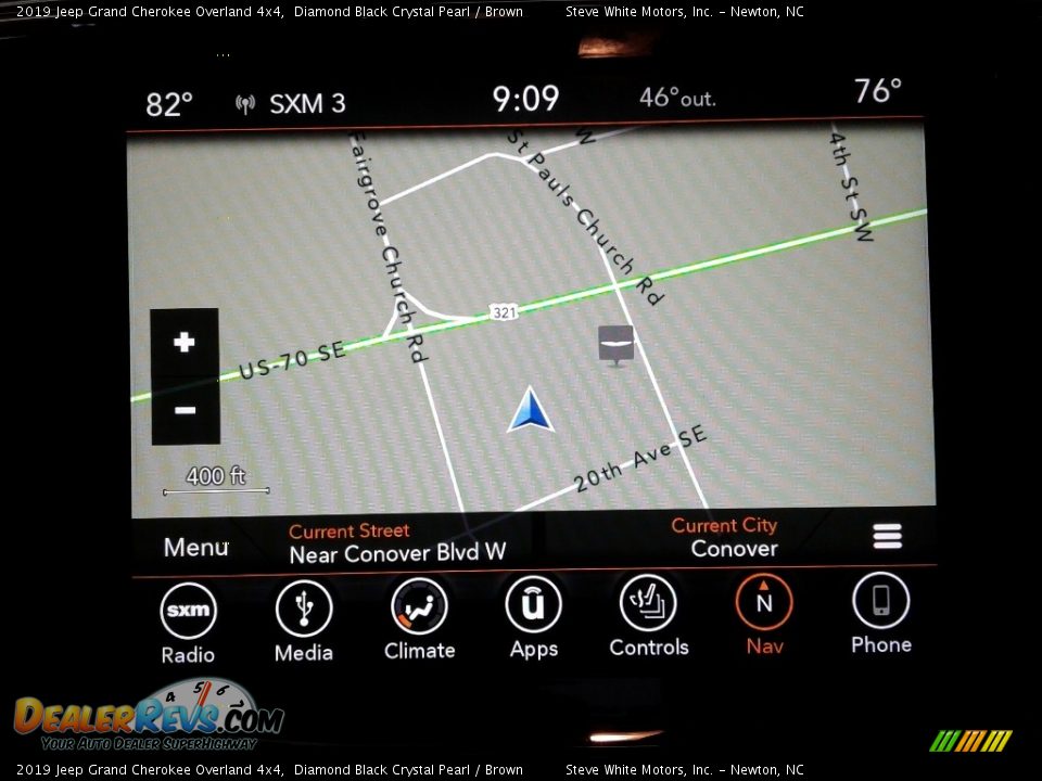 2019 Jeep Grand Cherokee Overland 4x4 Diamond Black Crystal Pearl / Brown Photo #27