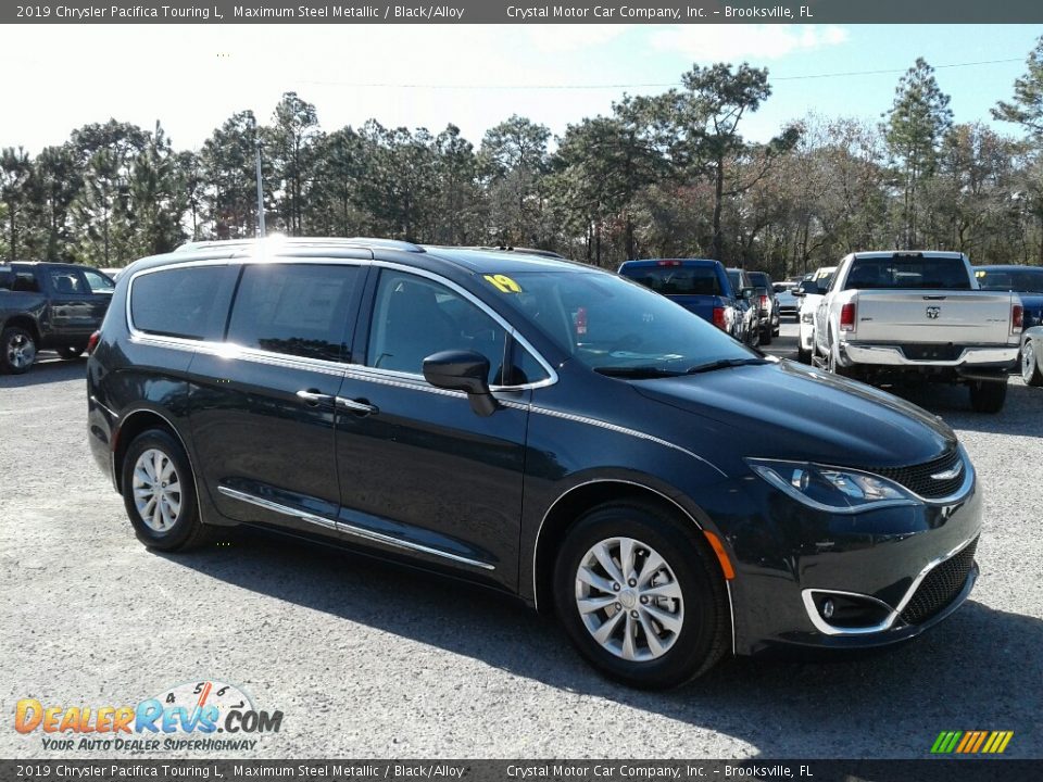 2019 Chrysler Pacifica Touring L Maximum Steel Metallic / Black/Alloy Photo #7