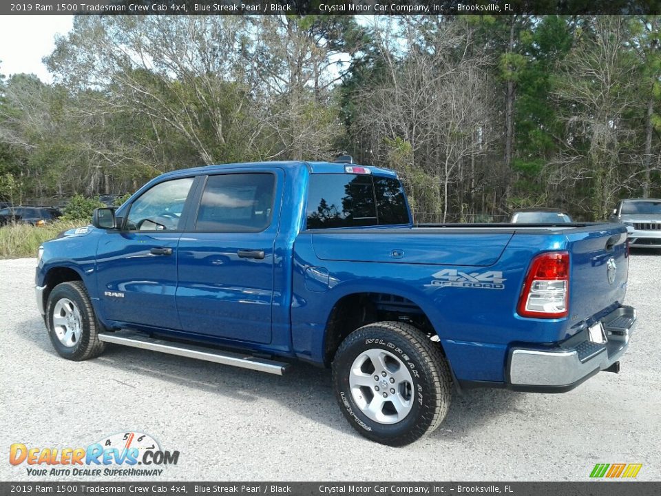 2019 Ram 1500 Tradesman Crew Cab 4x4 Blue Streak Pearl / Black Photo #3