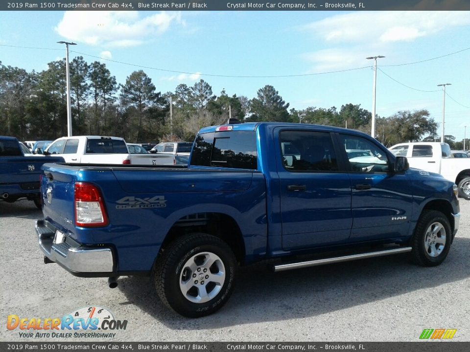 2019 Ram 1500 Tradesman Crew Cab 4x4 Blue Streak Pearl / Black Photo #5
