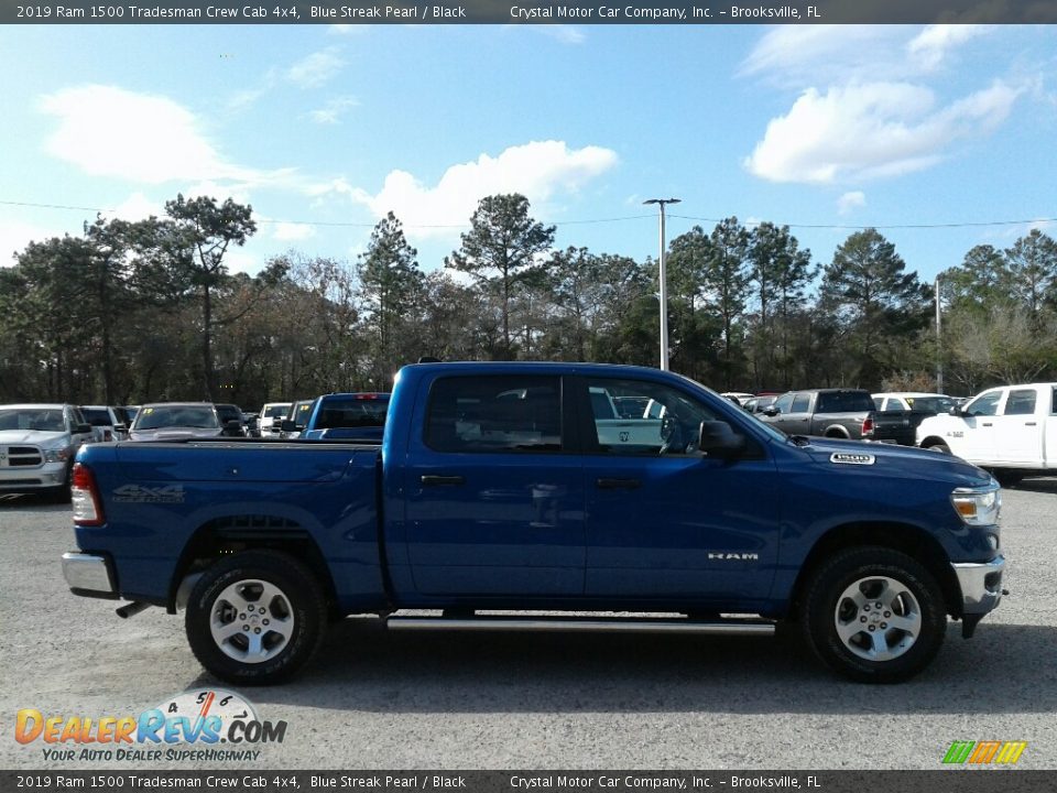 2019 Ram 1500 Tradesman Crew Cab 4x4 Blue Streak Pearl / Black Photo #6