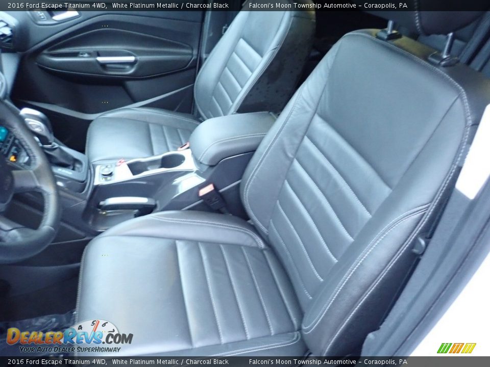 2016 Ford Escape Titanium 4WD White Platinum Metallic / Charcoal Black Photo #15