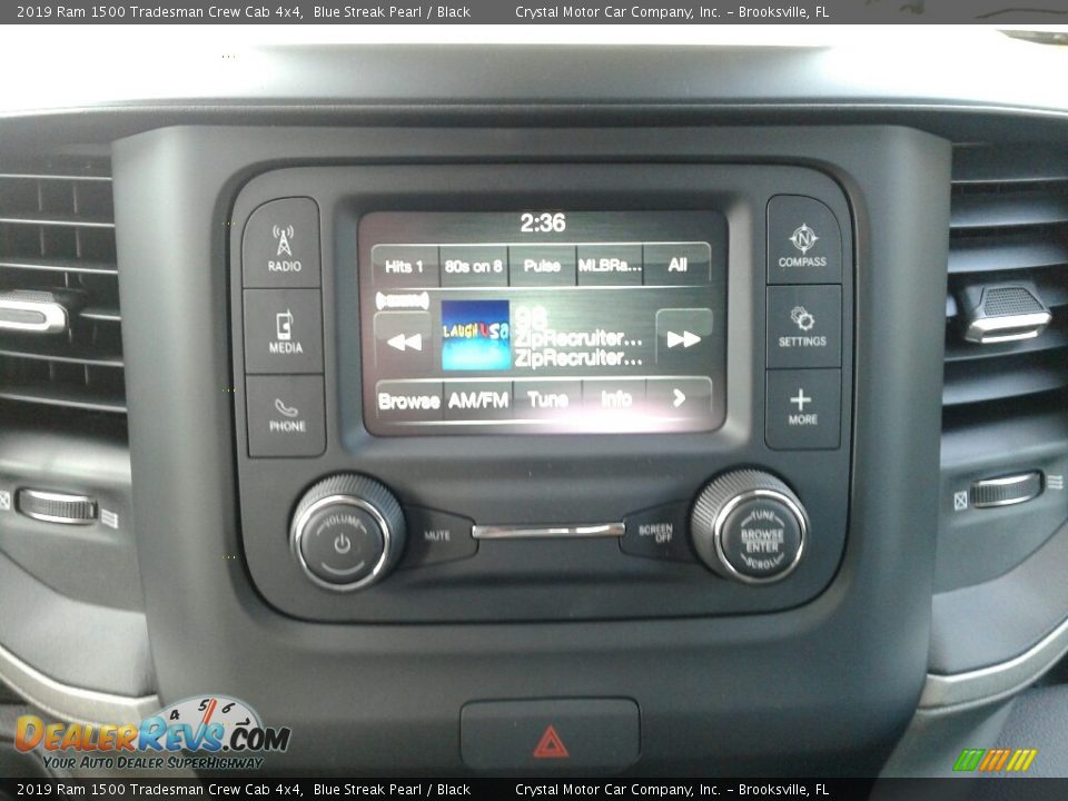 2019 Ram 1500 Tradesman Crew Cab 4x4 Blue Streak Pearl / Black Photo #15