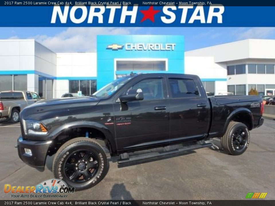 2017 Ram 2500 Laramie Crew Cab 4x4 Brilliant Black Crystal Pearl / Black Photo #1