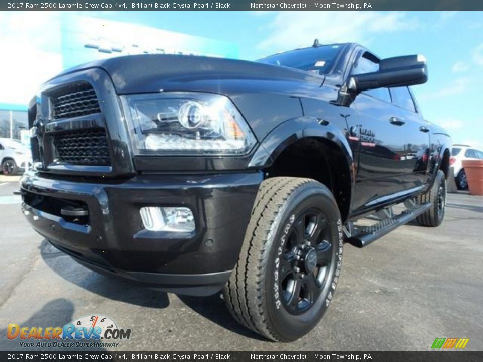 2017 Ram 2500 Laramie Crew Cab 4x4 Brilliant Black Crystal Pearl / Black Photo #2