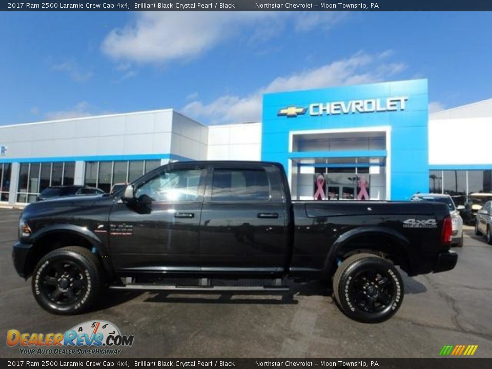 2017 Ram 2500 Laramie Crew Cab 4x4 Brilliant Black Crystal Pearl / Black Photo #3