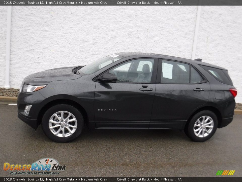 2018 Chevrolet Equinox LS Nightfall Gray Metallic / Medium Ash Gray Photo #2