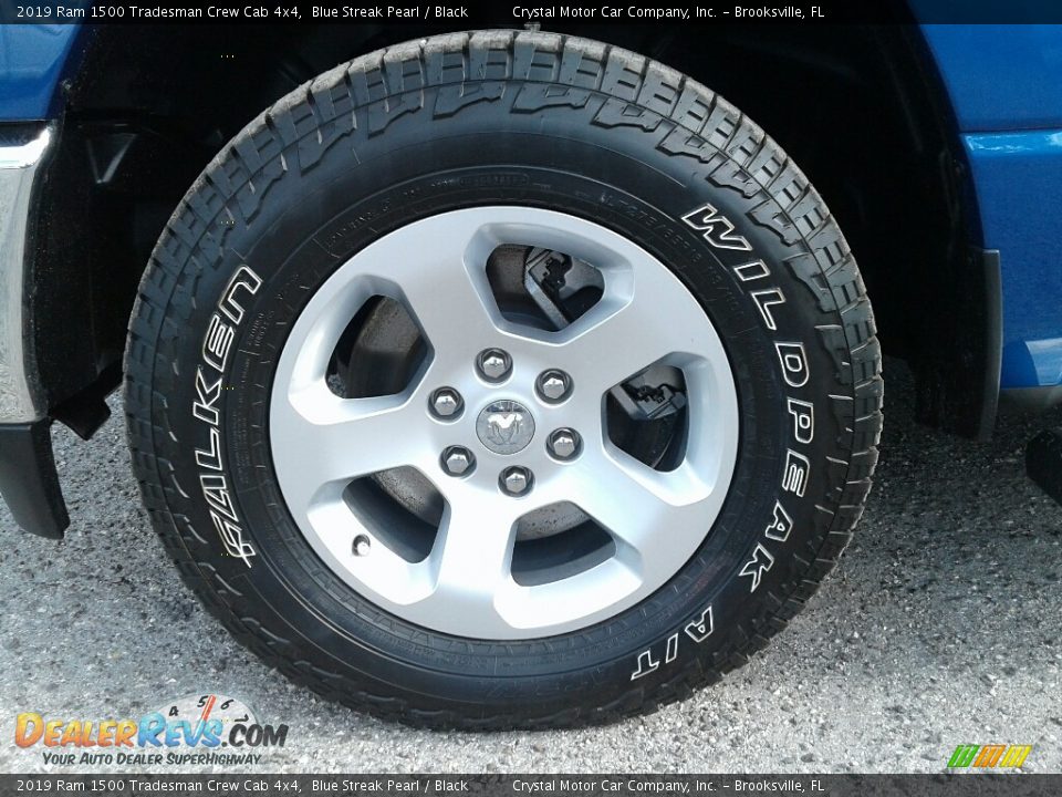 2019 Ram 1500 Tradesman Crew Cab 4x4 Blue Streak Pearl / Black Photo #20