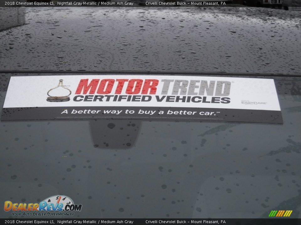 2018 Chevrolet Equinox LS Nightfall Gray Metallic / Medium Ash Gray Photo #6