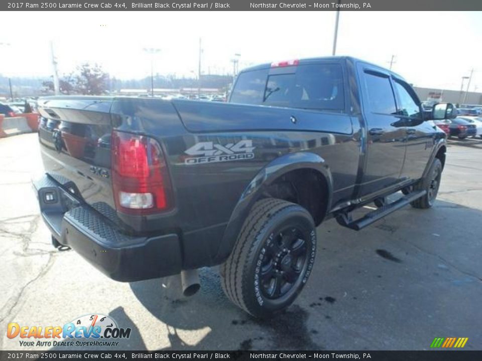 2017 Ram 2500 Laramie Crew Cab 4x4 Brilliant Black Crystal Pearl / Black Photo #9