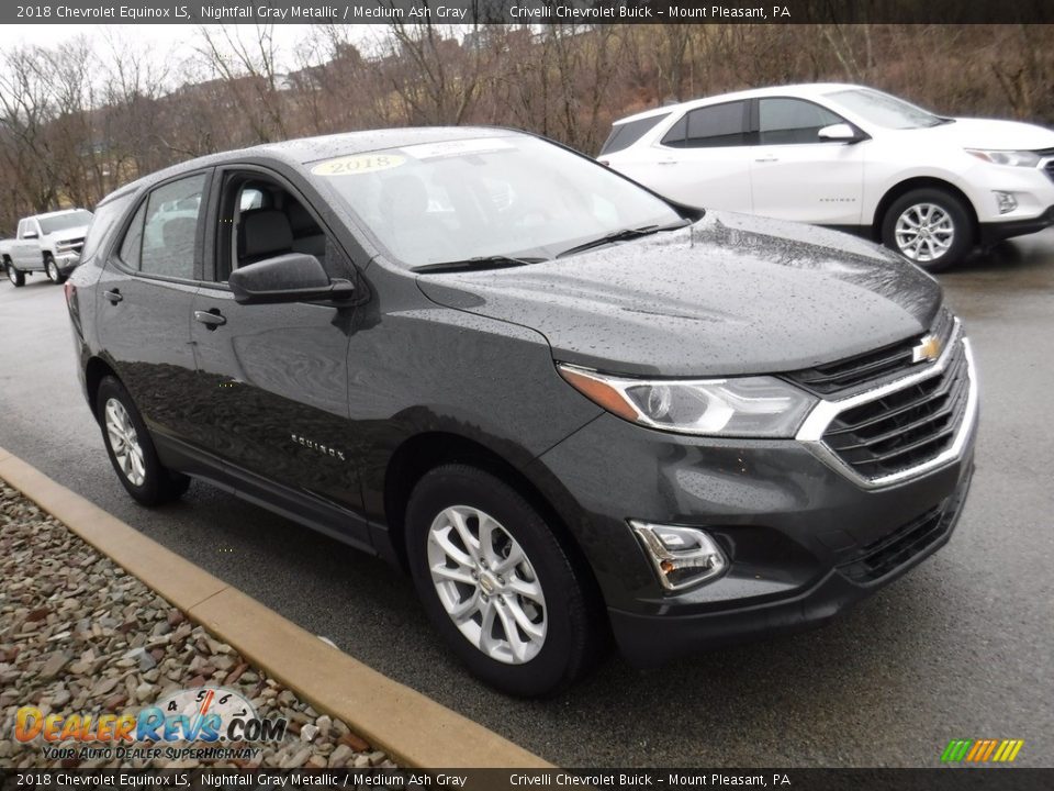 2018 Chevrolet Equinox LS Nightfall Gray Metallic / Medium Ash Gray Photo #7