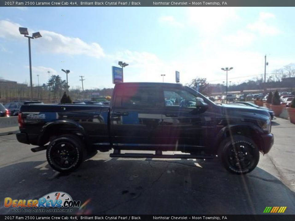 2017 Ram 2500 Laramie Crew Cab 4x4 Brilliant Black Crystal Pearl / Black Photo #10