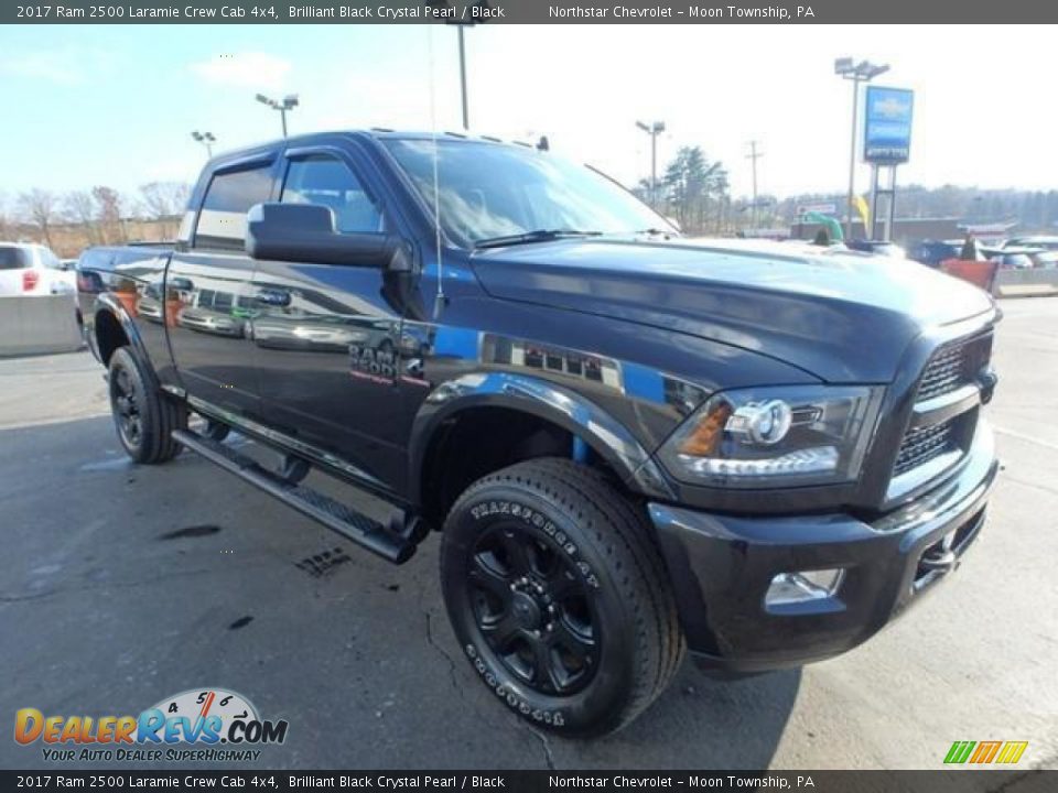 2017 Ram 2500 Laramie Crew Cab 4x4 Brilliant Black Crystal Pearl / Black Photo #11
