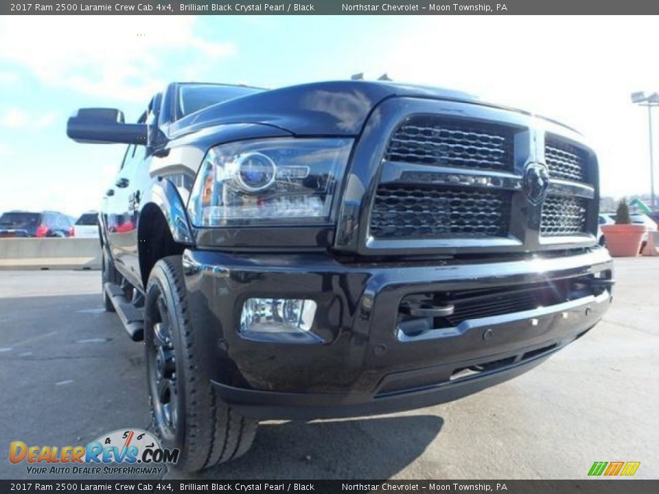 2017 Ram 2500 Laramie Crew Cab 4x4 Brilliant Black Crystal Pearl / Black Photo #12