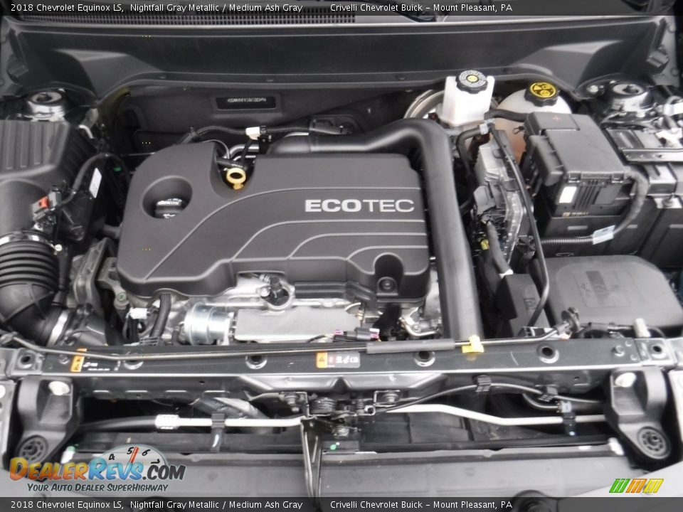2018 Chevrolet Equinox LS Nightfall Gray Metallic / Medium Ash Gray Photo #11
