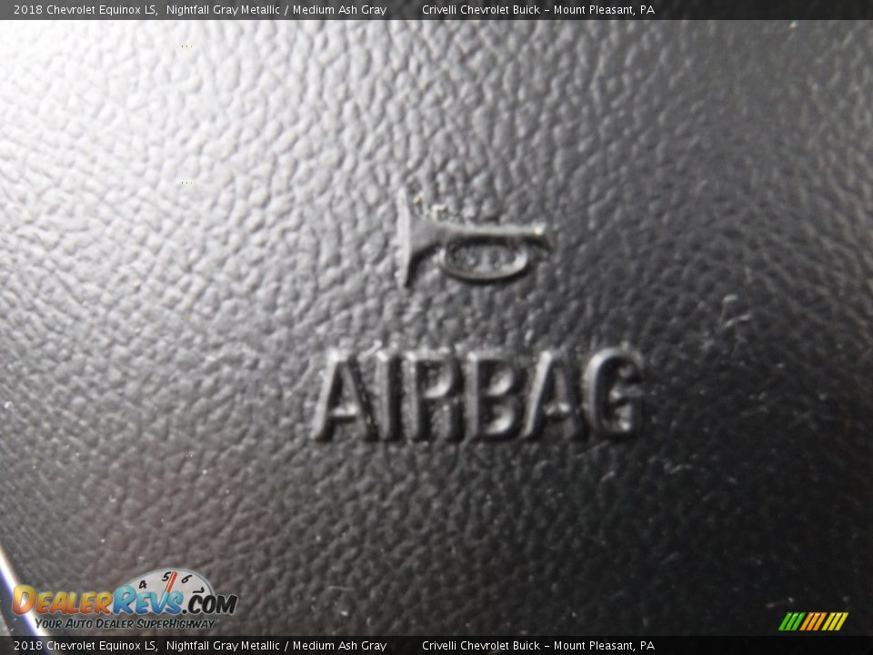 2018 Chevrolet Equinox LS Nightfall Gray Metallic / Medium Ash Gray Photo #24