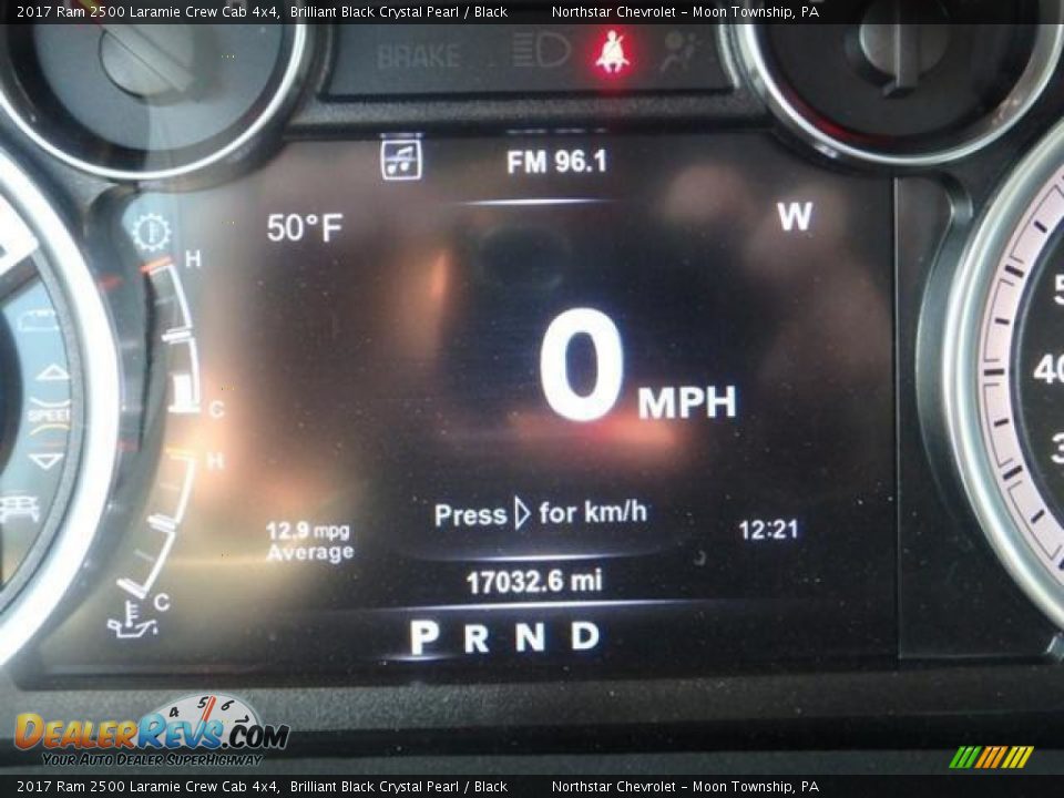 2017 Ram 2500 Laramie Crew Cab 4x4 Brilliant Black Crystal Pearl / Black Photo #29