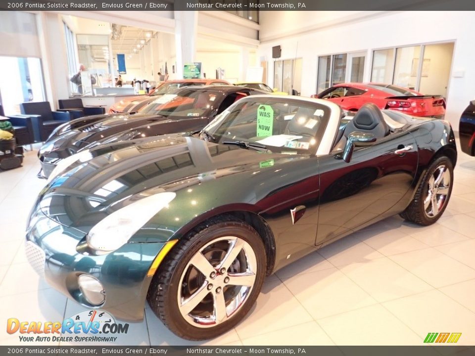 2006 Pontiac Solstice Roadster Envious Green / Ebony Photo #1