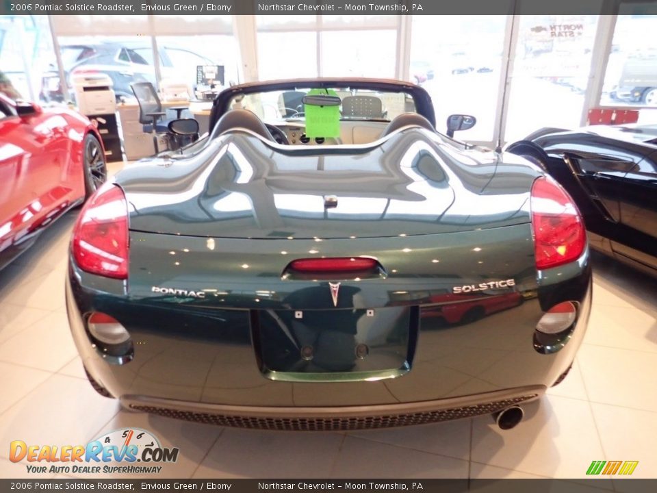 2006 Pontiac Solstice Roadster Envious Green / Ebony Photo #7