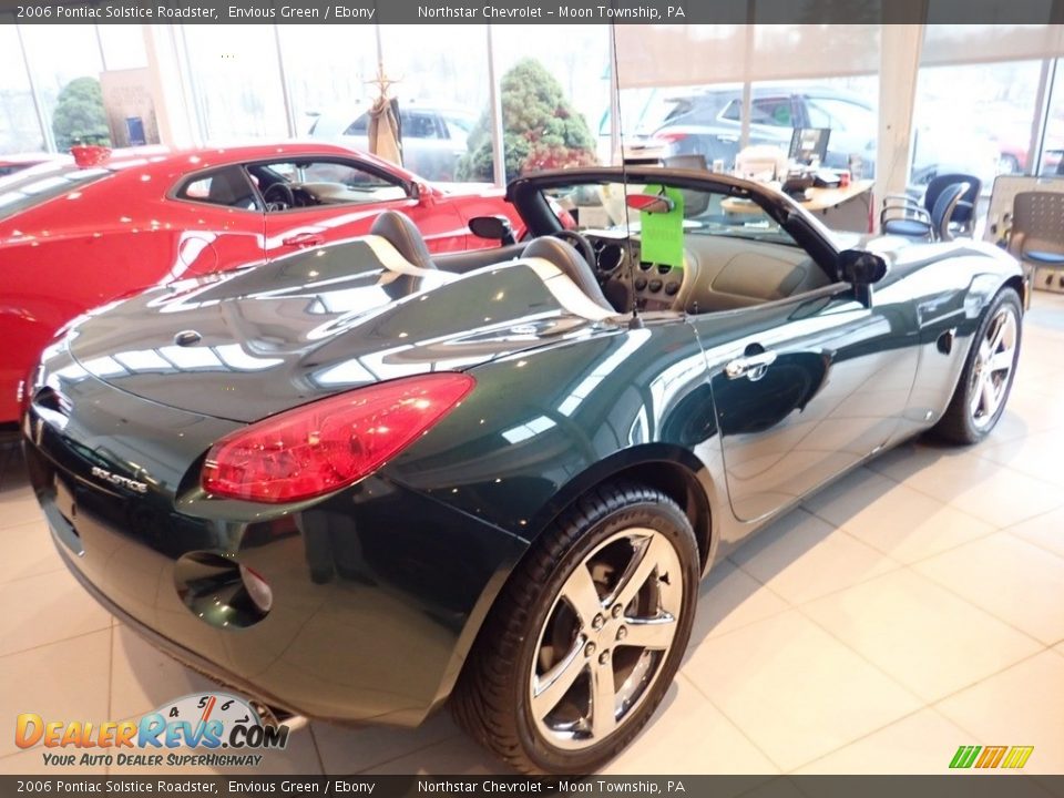 2006 Pontiac Solstice Roadster Envious Green / Ebony Photo #9