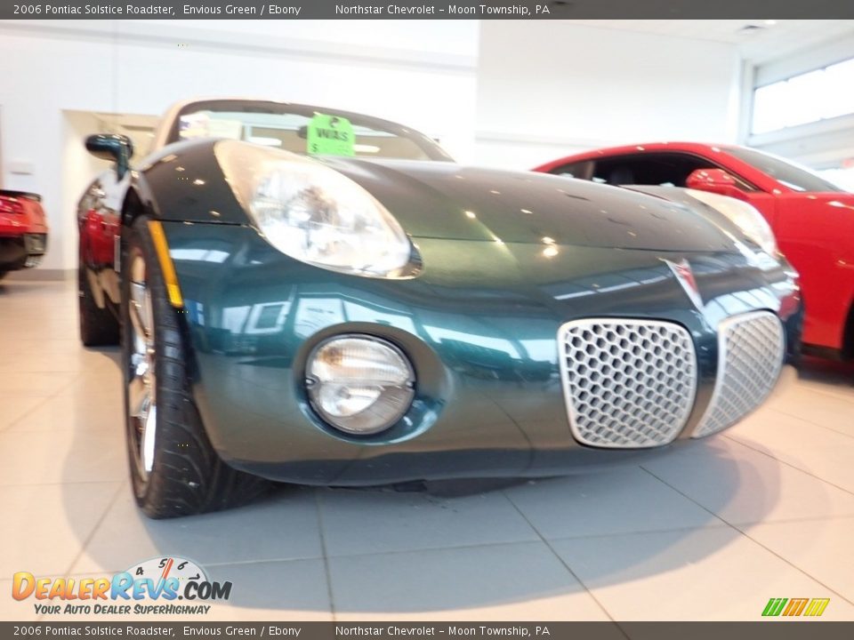 2006 Pontiac Solstice Roadster Envious Green / Ebony Photo #13