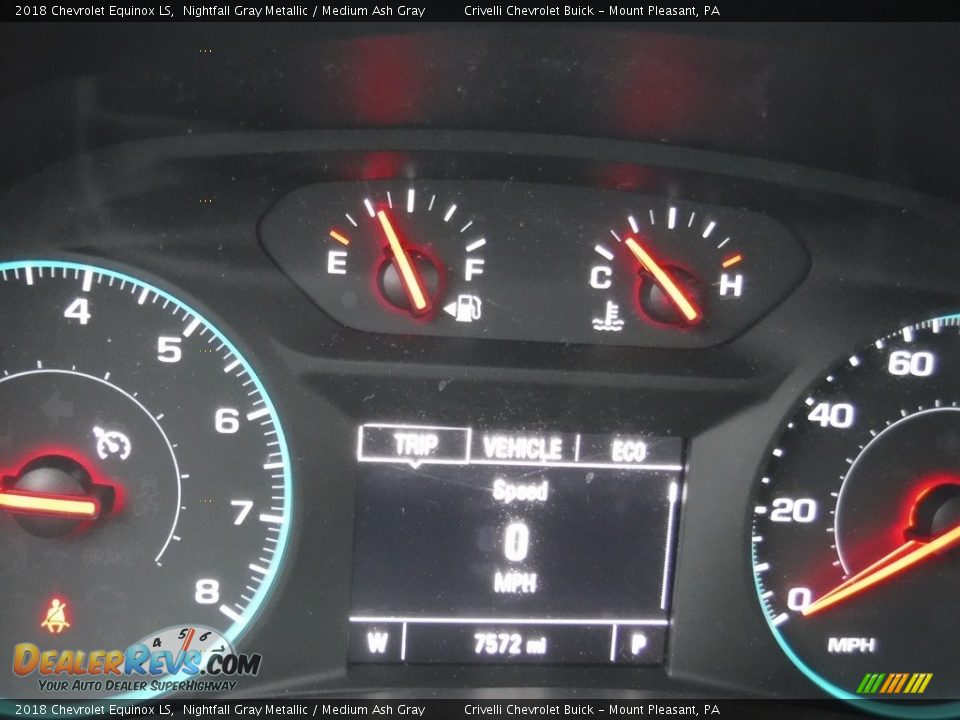 2018 Chevrolet Equinox LS Nightfall Gray Metallic / Medium Ash Gray Photo #33