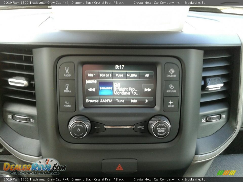 2019 Ram 1500 Tradesman Crew Cab 4x4 Diamond Black Crystal Pearl / Black Photo #15
