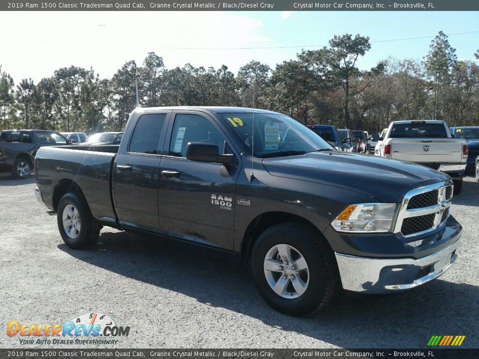 2019 Ram 1500 Classic Tradesman Quad Cab Granite Crystal Metallic / Black/Diesel Gray Photo #7
