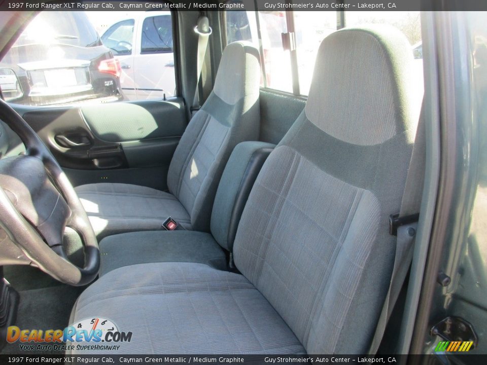 1997 Ford Ranger XLT Regular Cab Cayman Green Metallic / Medium Graphite Photo #8