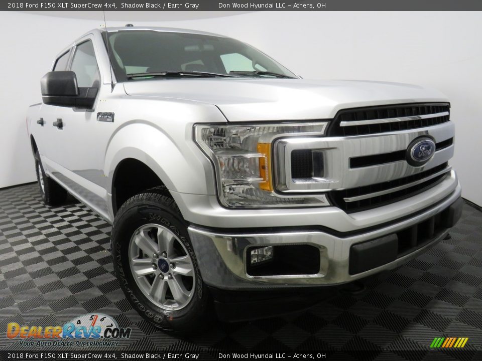 2018 Ford F150 XLT SuperCrew 4x4 Shadow Black / Earth Gray Photo #1
