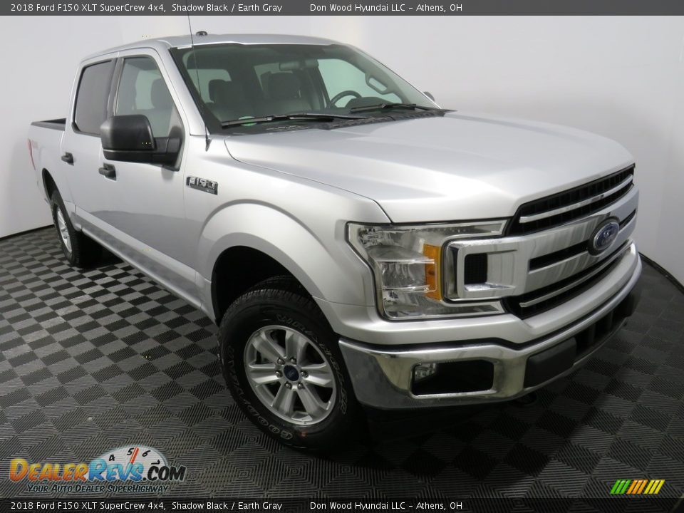 2018 Ford F150 XLT SuperCrew 4x4 Shadow Black / Earth Gray Photo #4