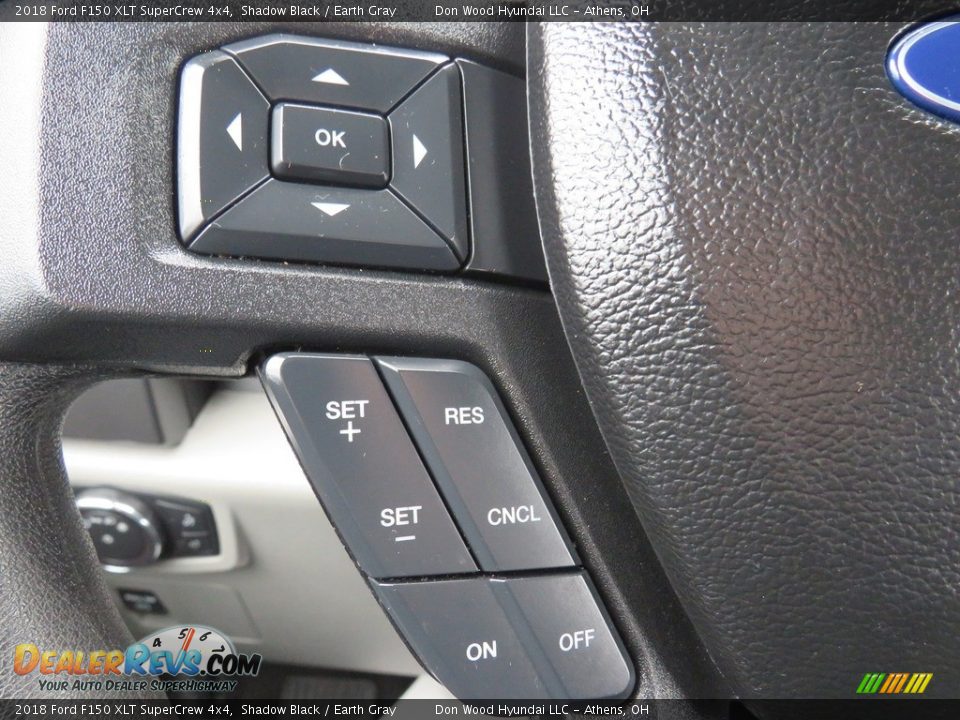 2018 Ford F150 XLT SuperCrew 4x4 Shadow Black / Earth Gray Photo #21