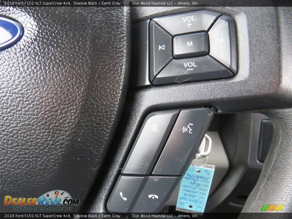 2018 Ford F150 XLT SuperCrew 4x4 Shadow Black / Earth Gray Photo #22