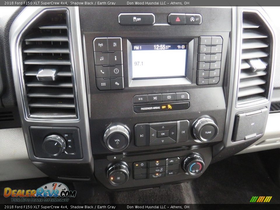 2018 Ford F150 XLT SuperCrew 4x4 Shadow Black / Earth Gray Photo #24