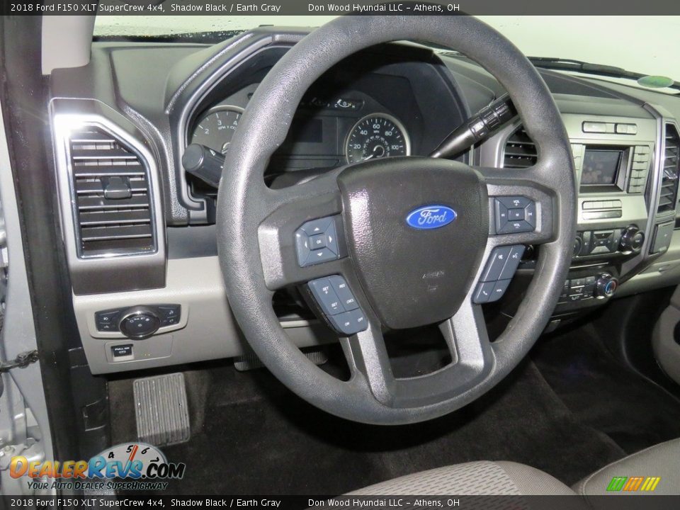 2018 Ford F150 XLT SuperCrew 4x4 Shadow Black / Earth Gray Photo #28