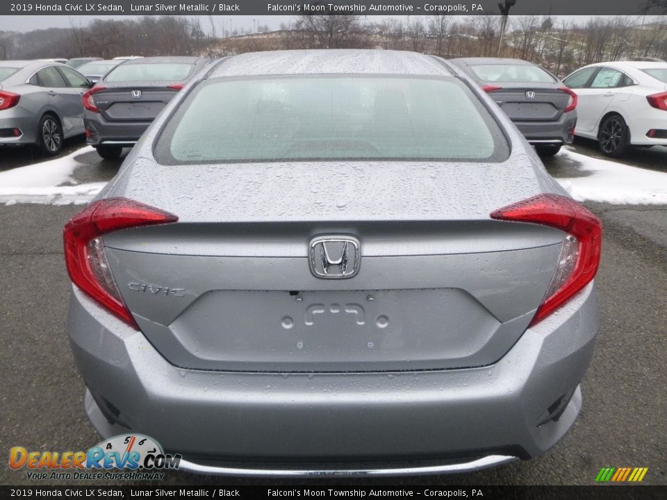 2019 Honda Civic LX Sedan Lunar Silver Metallic / Black Photo #4