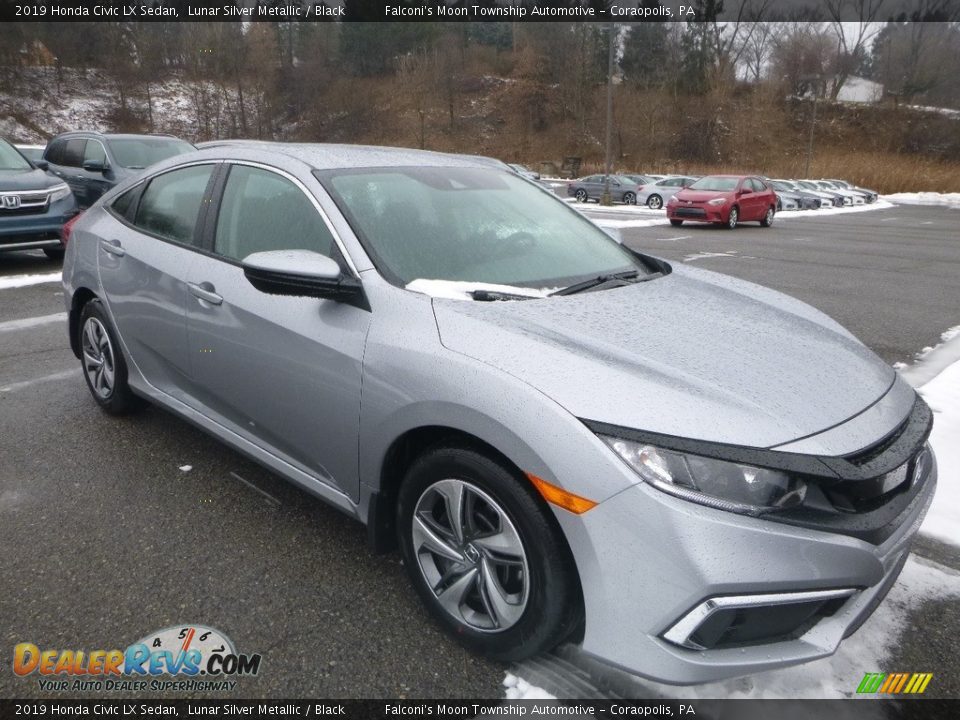 2019 Honda Civic LX Sedan Lunar Silver Metallic / Black Photo #6