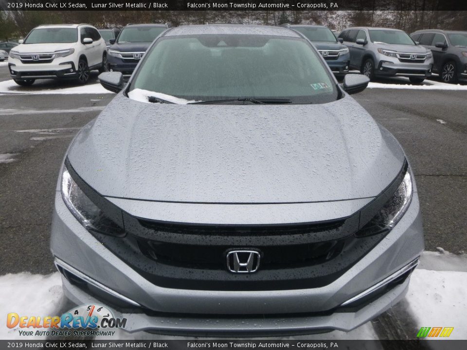 2019 Honda Civic LX Sedan Lunar Silver Metallic / Black Photo #7