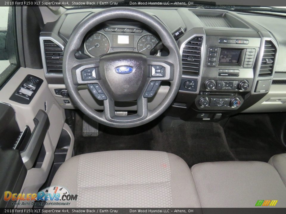 2018 Ford F150 XLT SuperCrew 4x4 Shadow Black / Earth Gray Photo #33