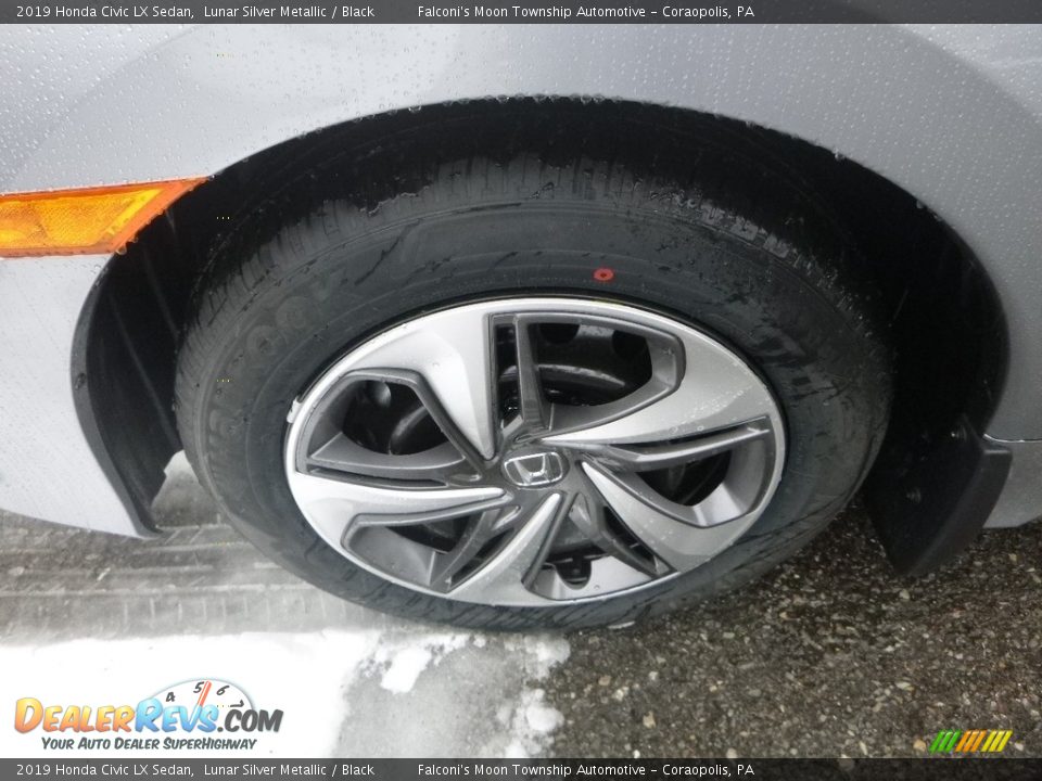 2019 Honda Civic LX Sedan Lunar Silver Metallic / Black Photo #8