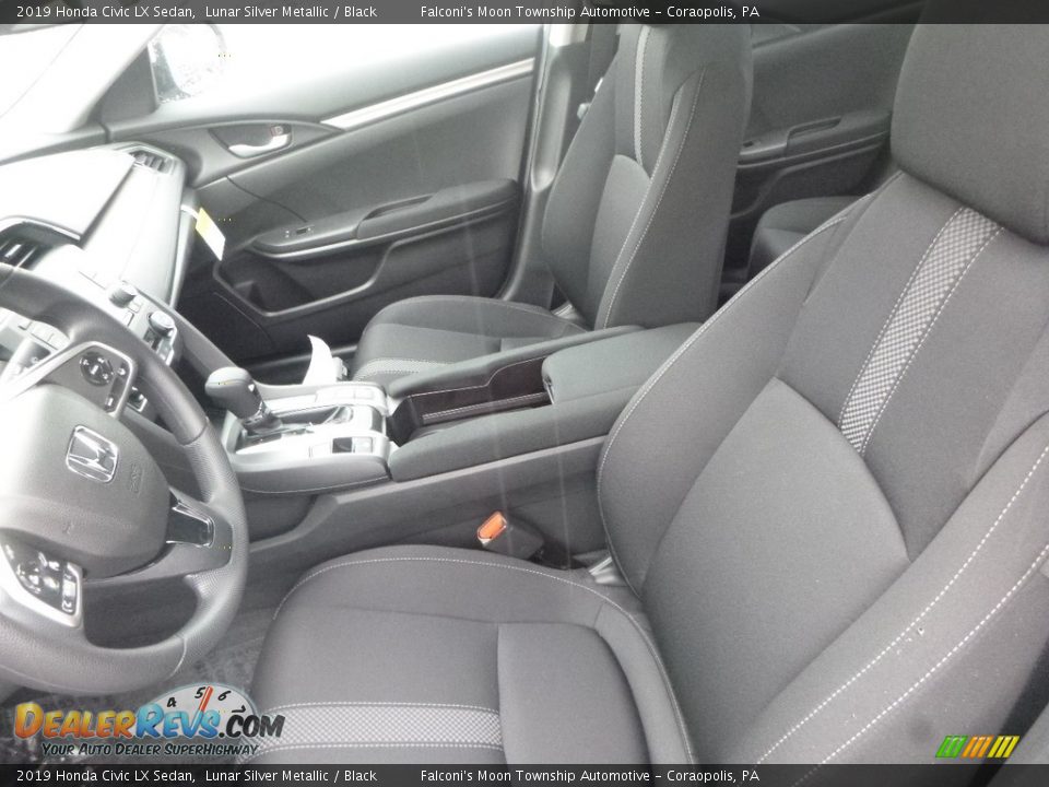 2019 Honda Civic LX Sedan Lunar Silver Metallic / Black Photo #9