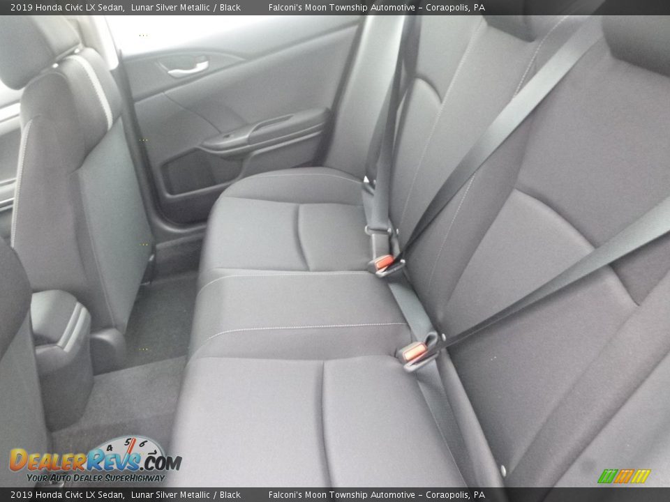 2019 Honda Civic LX Sedan Lunar Silver Metallic / Black Photo #10